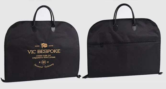 Non-woven Embroidered Suit Bag Custom Zipper Oxford Cloth Suit Sleeve Storage Suit Bag Clothes Dust Cover